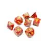 Poly 7 Set: Vortex Polyhedral Underworld/yellow 7-Die Set Lab Dice