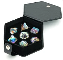 Rainbow Crystal Semi-Precious Gemstone Dice Set