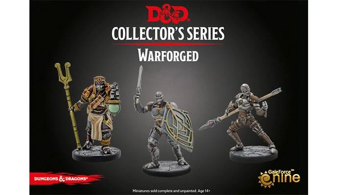 Eberron - Warforged Monk, Wizard & Fighter (3 Figs)