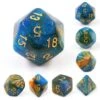 River At Dusk Dice Set