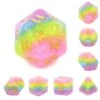 (Purple+Blue+Yellow+Pink) Layer Dice Set