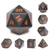 The Moon (Orange Ink) Dice Set