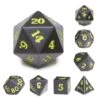 The Moon (Yellow Ink) Dice Set