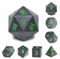 The Moon (Green Ink) Dice Set