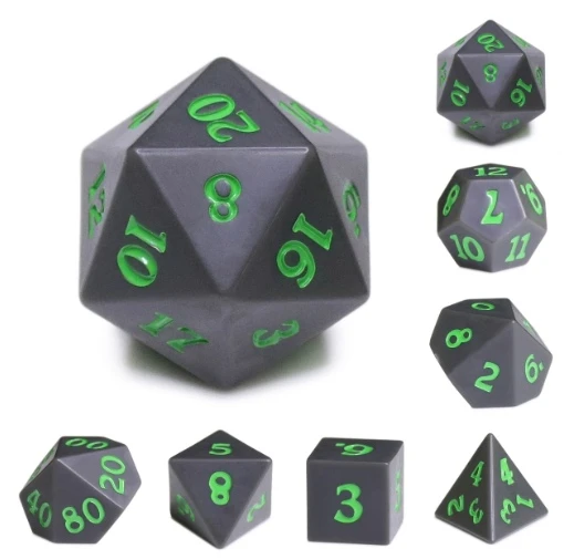 The Moon (Green Ink) Dice Set