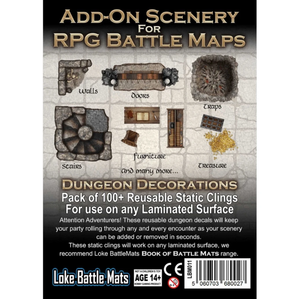 Add-On Scenery For RPG Battle Maps - Dungeon Decorations