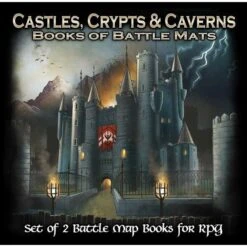Castles, Crypts And Caverns Set Of 2 Battle Mat Books