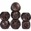 Stone Barrel Plating Vintage Metal Copper Look Dice Set